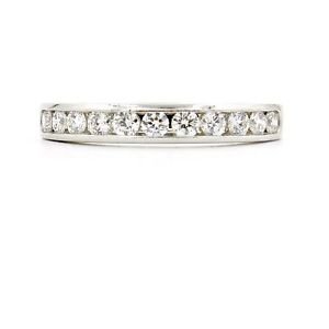 Tiffany & Co. 3mm Diamond Wedding Band in 950 Platinum Size 6