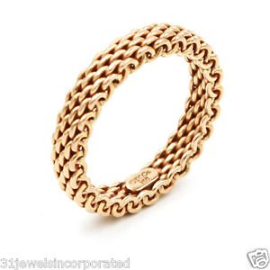 Tiffany & Co. Narrow Band Somerset Ring in 18k Rose Gold, Size 6