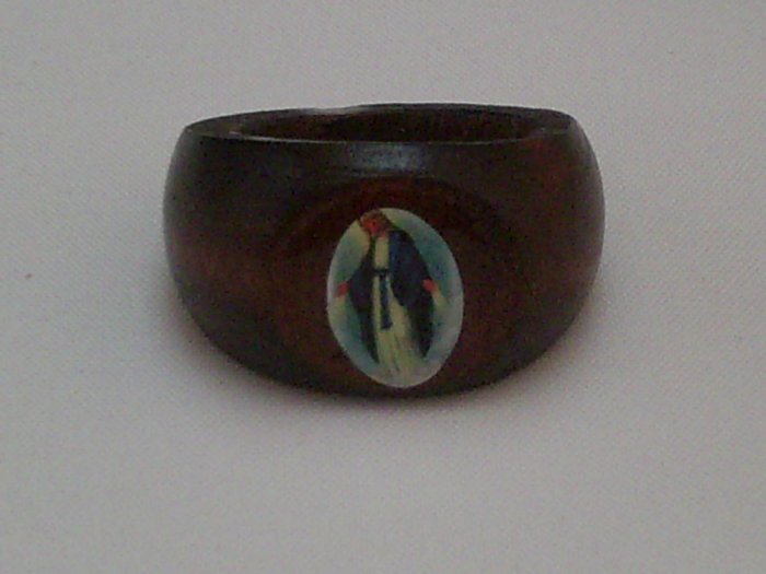 KCRIN 00009 Wood Guadalupe Ring