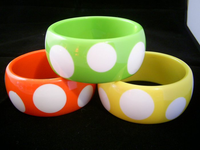 KCBRC 00009 Polka Orange, Green & Yellow