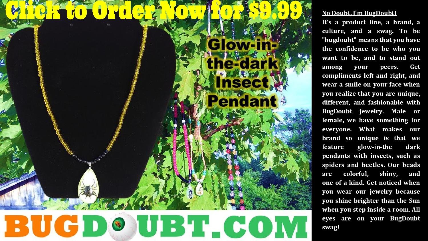 Busy Bee w/ Black Spider Pendant