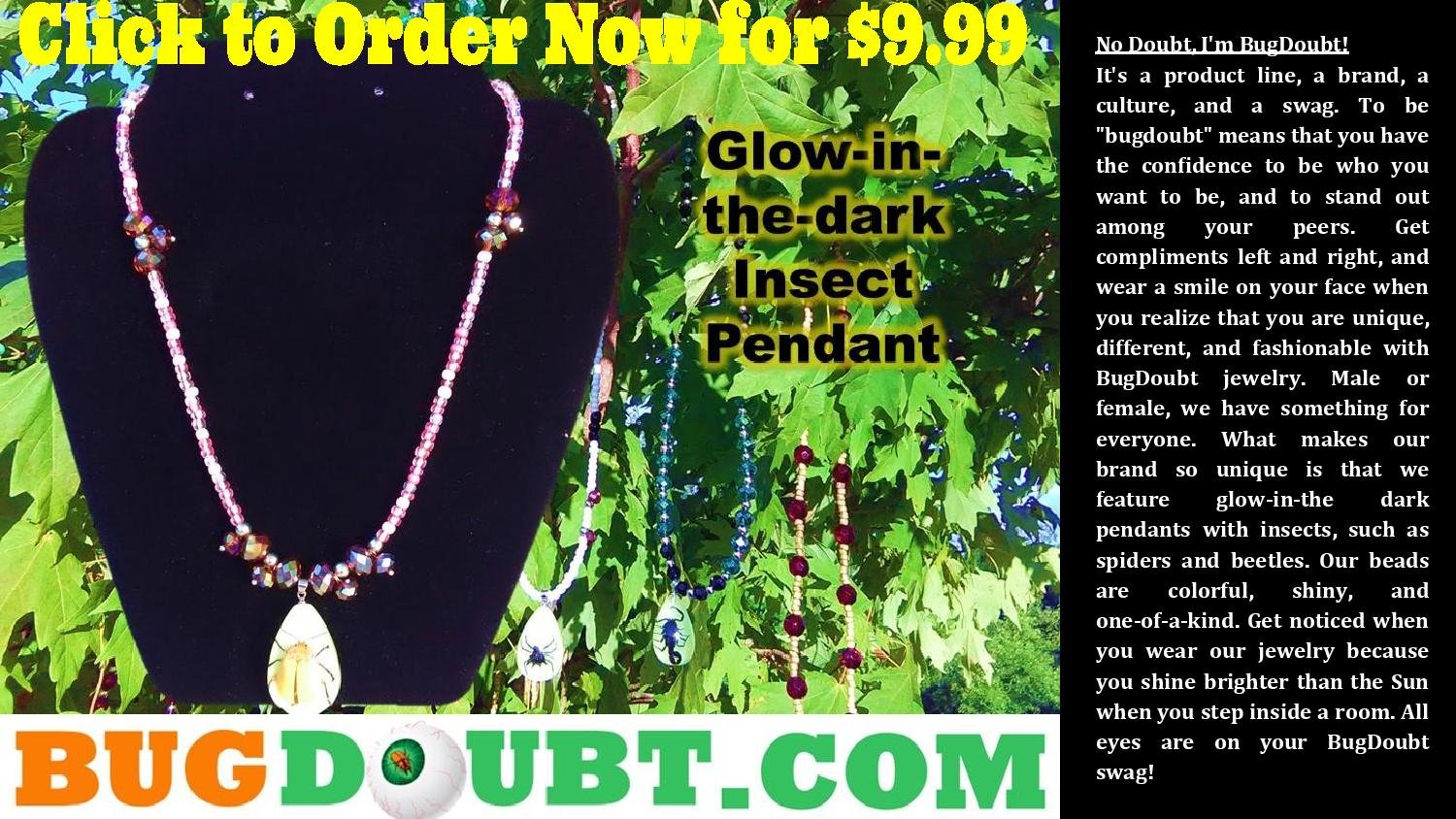 Summer Bloom w/ Gold Beetle Pendant