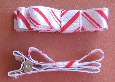 Set of 2 Peppermint Hair Clips