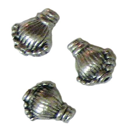 10 Antique Silver Perfume Bottle Beads