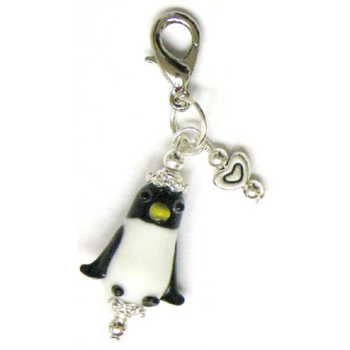 Handmade Penguin Zipper Pull