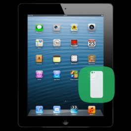 (SL) iPad 4 Back Housing Replacement - SILVER