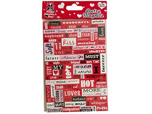 Valentine's Day Poetry Conversation Magnets Home Kitchen Furniture Decor