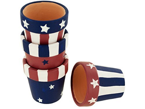 Americana Terra Cotta Napkin Rings Holders Set (set of 8)