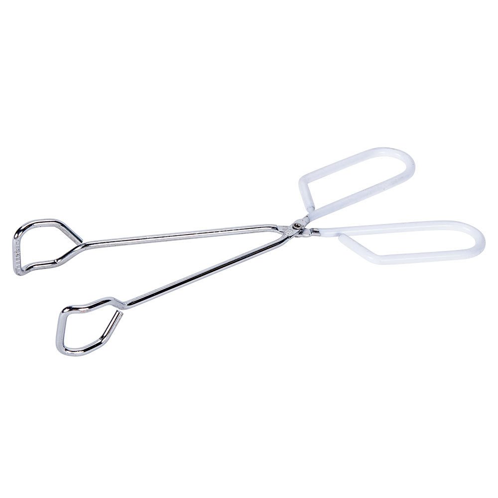 10" Long Chrome-Plasted Scissor Tongs for BBQ & Grilling