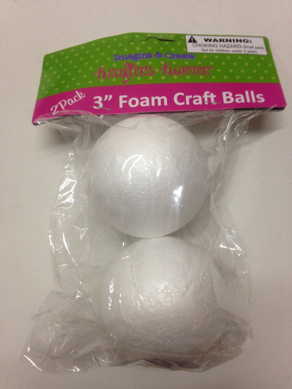 Foam Kraft Balls - 2 Pack 3" Balls