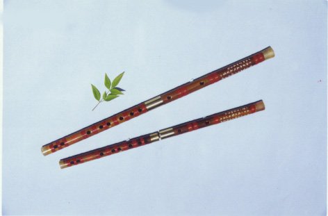 JY-107-Special II Professional White Bamboo Flute W/T Two Copper Joints