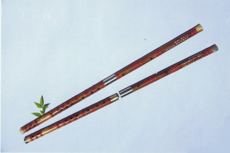 JY-109-Special Bass White Bamboo Flute W/T Double Copper Joints