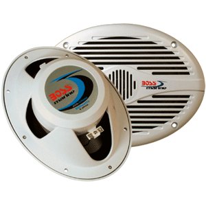 Boss Audio MR690 6" x 9" White Oval Marine coaxial Speakers