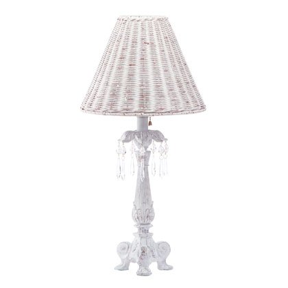 Crystal-Accented Column Lamp