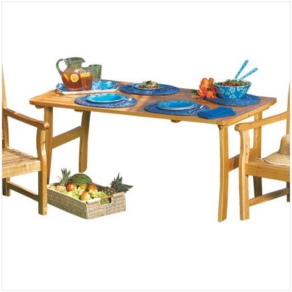 Polished Pine Picnic Table