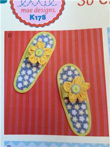 Ellie Mae Designs Sewing Pattern K0178 K608 So Chic Slippers Size S-XL New