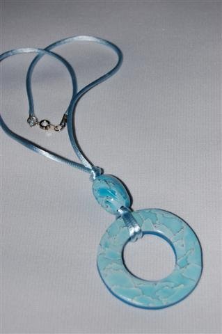 Handmade Polymer Clay Necklace with matching Earrings - set 2