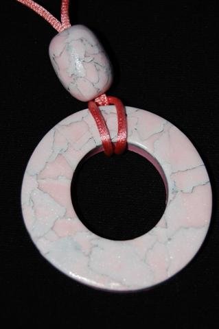 Handmade Polymer Clay Necklace with matching Earrings - set 7