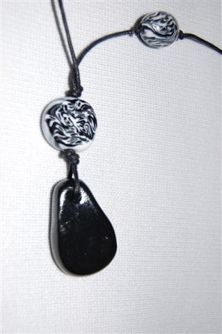 Handmade Polymer Clay Necklace with matching Earrings - set 11