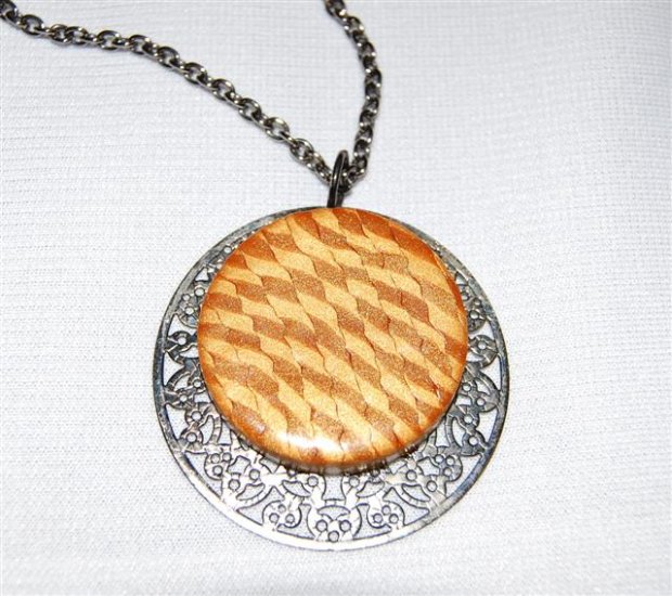 Handmade Polymer Clay Necklace with matching Earrings - set 15