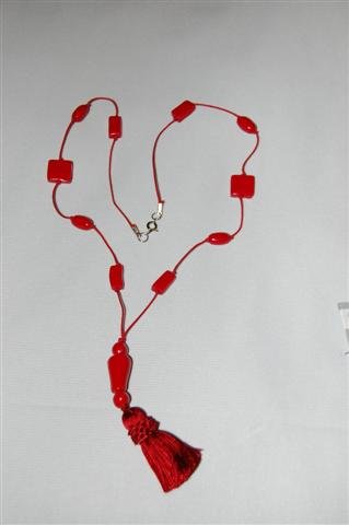 Handmade Polymer Clay Necklace with matching Earrings - set 21