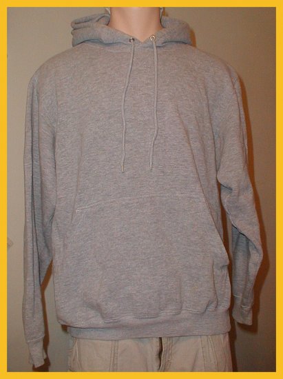 Men's Gray Sweatshirt Hoodie, Size L by Champs