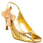 Vincci SEQUINNED HEEL (YELLOW)