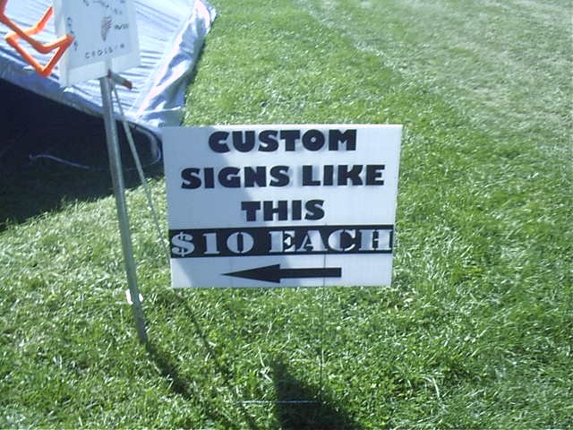 Custom 24" by 18" Yard Sign