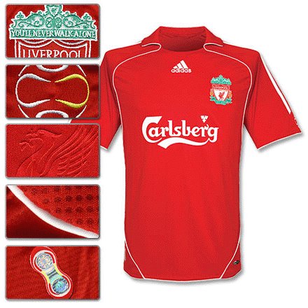 Liverpool Maillot Domicile 2007-2008 Taille M