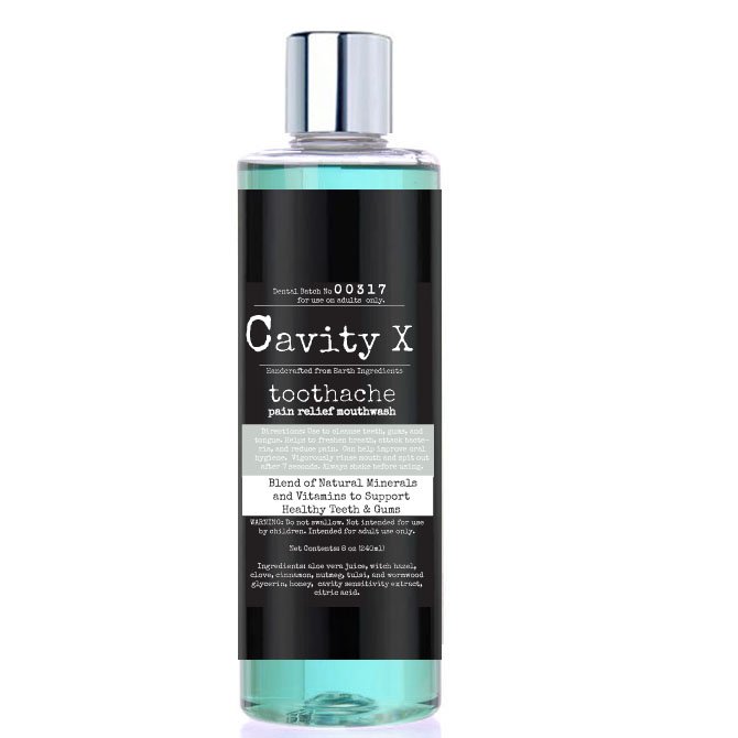 Cavity-X Toothache Pain Relief Mouthwash, Alcohol Free Formula