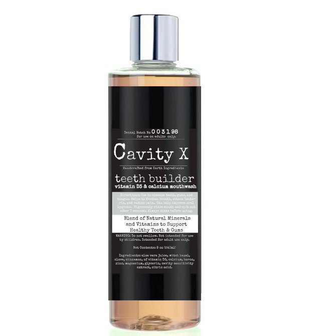 Cavity-X Teeth Builder Vitamin D3 & Calcium Mouthwas