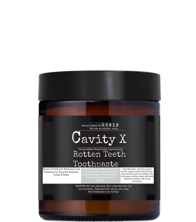 Cavity-X Rotten Teeth Toothpaste Powder