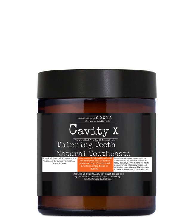 Cavity-Xâ„¢ Thinning Teeth Fluoride Toothpaste Powder
