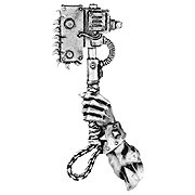 010307903 - Ork Warboss Axe Arm