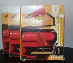 3 Pk Speedball Bench Hook and Inking Plate for Block Printing
