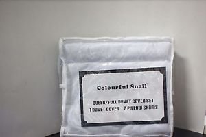 Colourful Snail 400-Thread-Count 100-Percent Cotton Duvet Cover Set