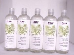 5 Pack NOW Solutions Glycerine Vegetable, 16 oz Each