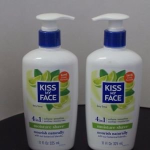 2 Pack Kiss My Face Moisture Shave Key Lime 11 OZ Each