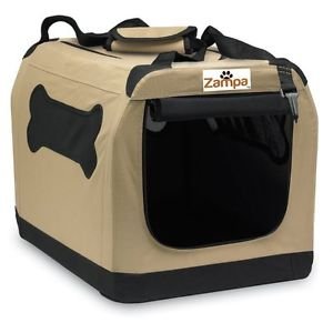 Zampa Portable Crate - For Pets Up to 70 pounds (25" x 36" x 25")