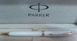 Used PARKER Sonnet Pearl Lacquer, Ballpoint Pen with Medium Black Ink - S0947390