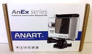 ANEX Action Camera Sports Camera HD 1080P 5MP 2.0 inch - Black