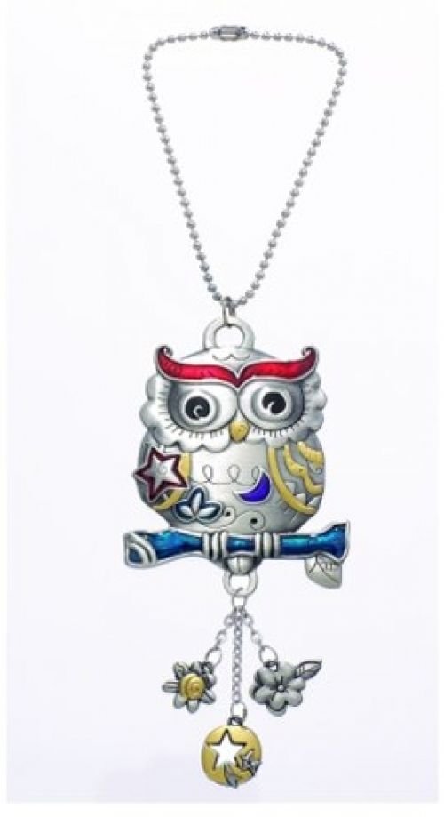 Ganz Owl Color Art Car Charm