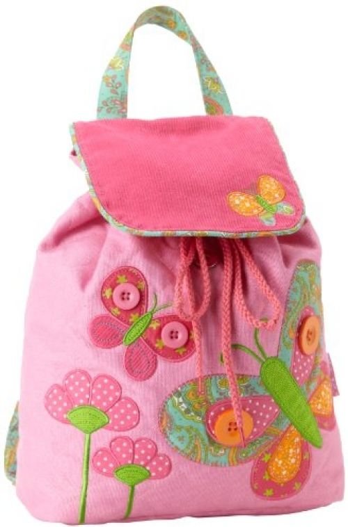 Stephen Joseph Little Girls' Signature Collection Quilted Backpack, Butterfly,