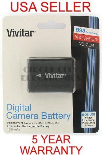 Vivitar Canon NB-2LH Equiv. Battery