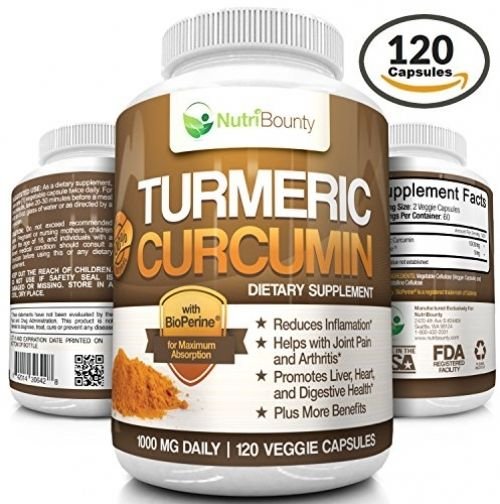 Turmeric Curcumin With BioPerine® (Black Pepper) - 1000mg Per Serving (120 | |