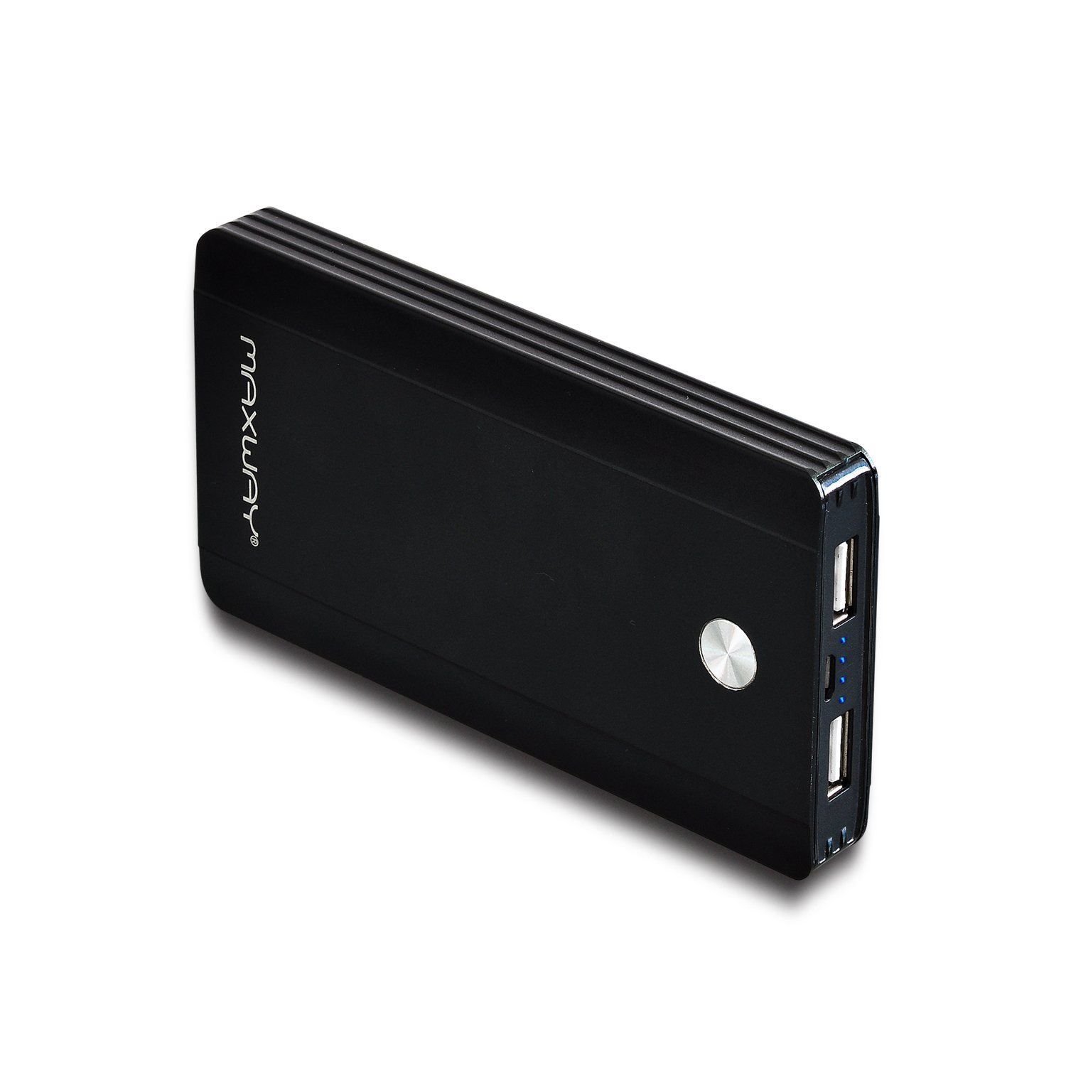 Maxway Aluminum Portable Charger External Battery Power Bank 10000mAh with 2.1a