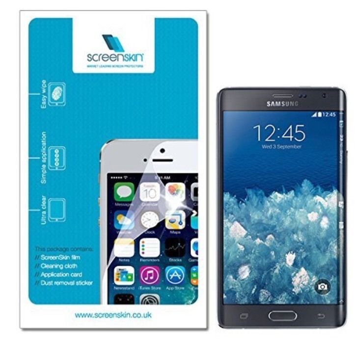 ScreenSkin Pack of 5 High Quality Clear Screen Protectors For Galaxy Note 4 Edge