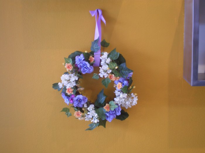 KFA 805 Silk flower whreath 2