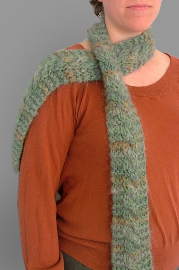 Cable Mohair Scarf