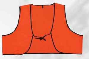Economy Orange Disposable PVC Safety Vest With Ties Case of 250
